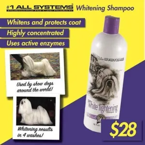 #1 All Systems Pure White Lightening Pet Shampoo 16oz