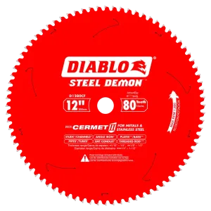 12 in. x 80 Tooth Cermet II Saw Blade for Metals and Stainless Steel - 3 per Order