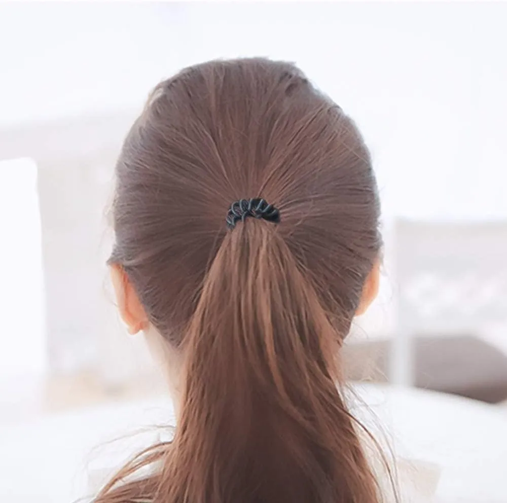 12pcs Spiral Hair Bands for Women and Girls Plastic Multicolour Series Spiral Hair Bands