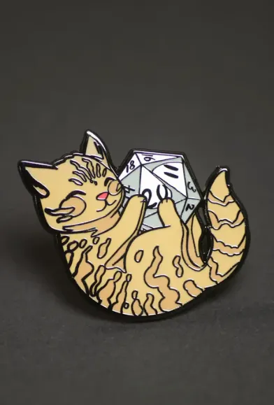 1985 Games: Pin D20 Kitty