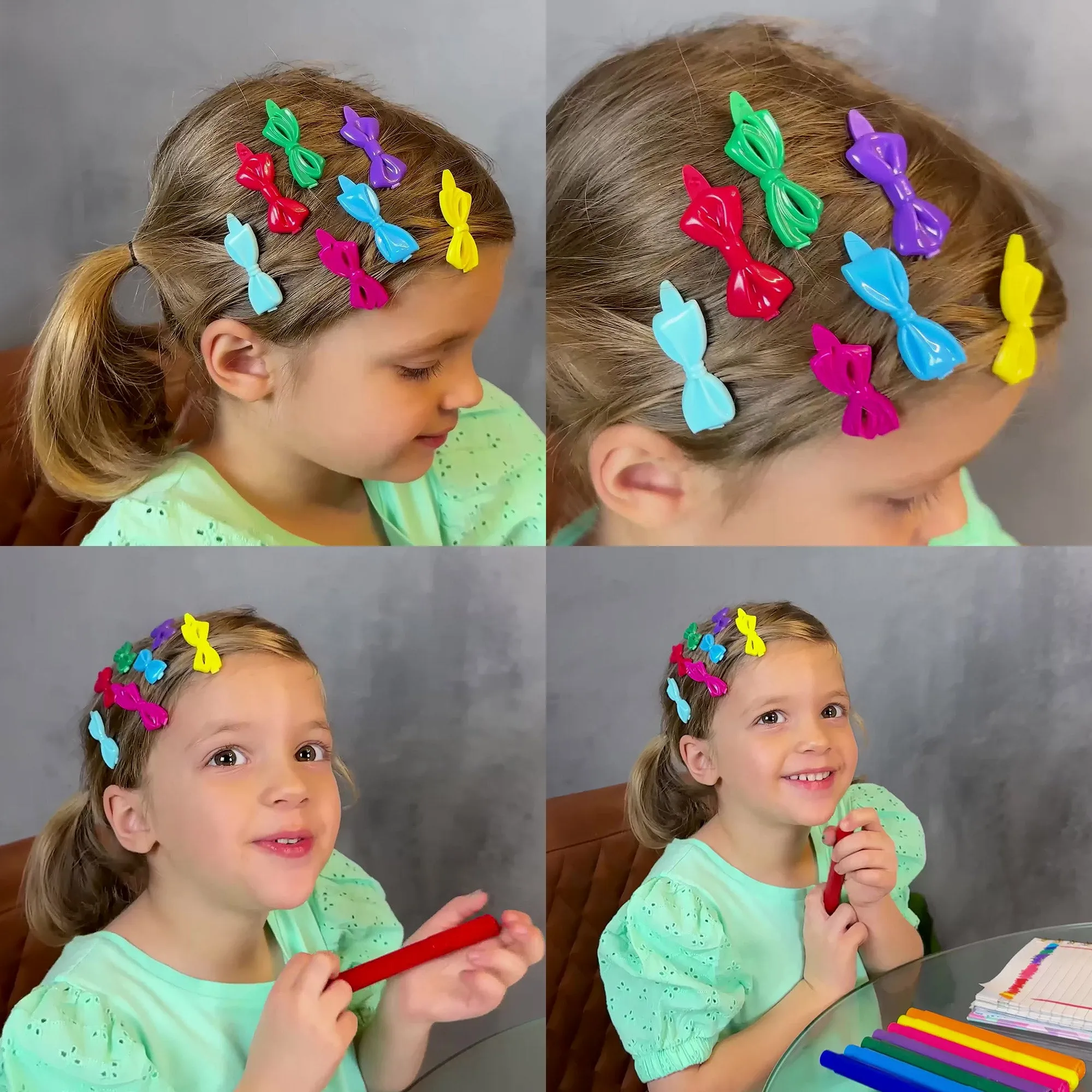20 Pack BGP23 Hair Barrettes for Girls