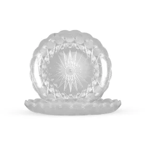 30 CM Round Crystal Design Plate 10 KG