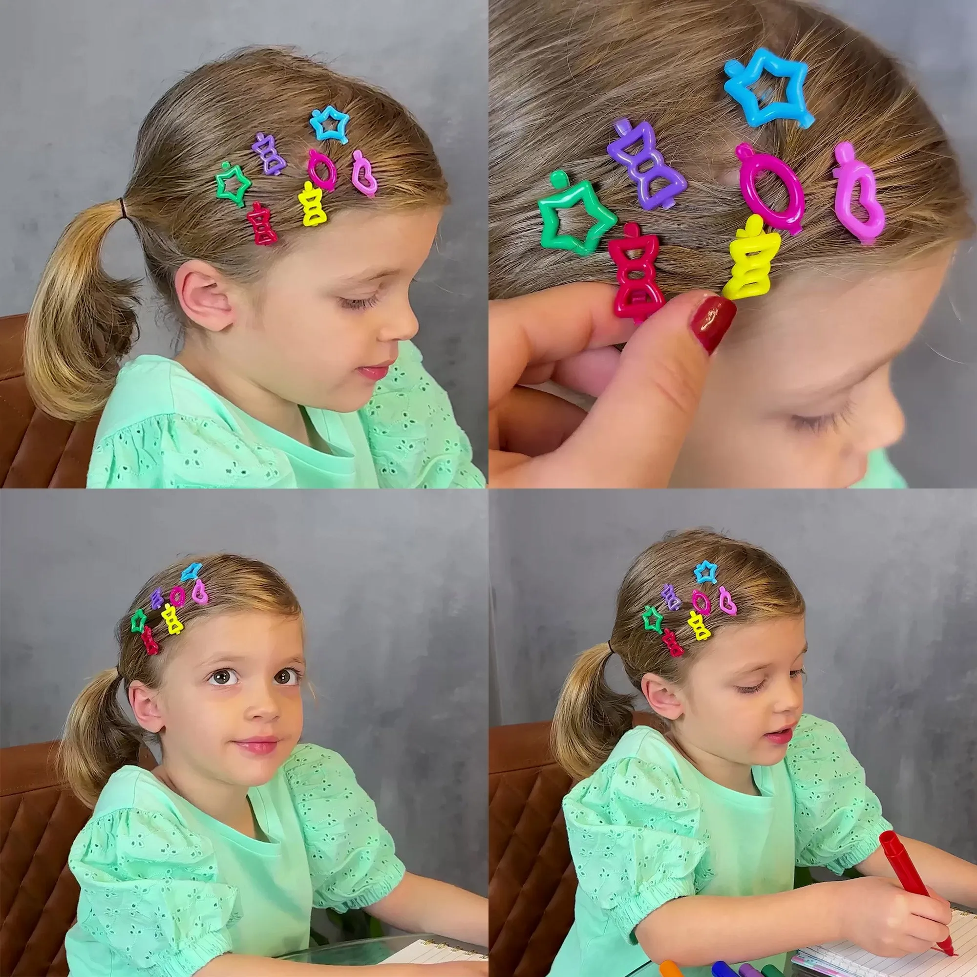 30 Pack BGP5 Hair Barrettes for Girls
