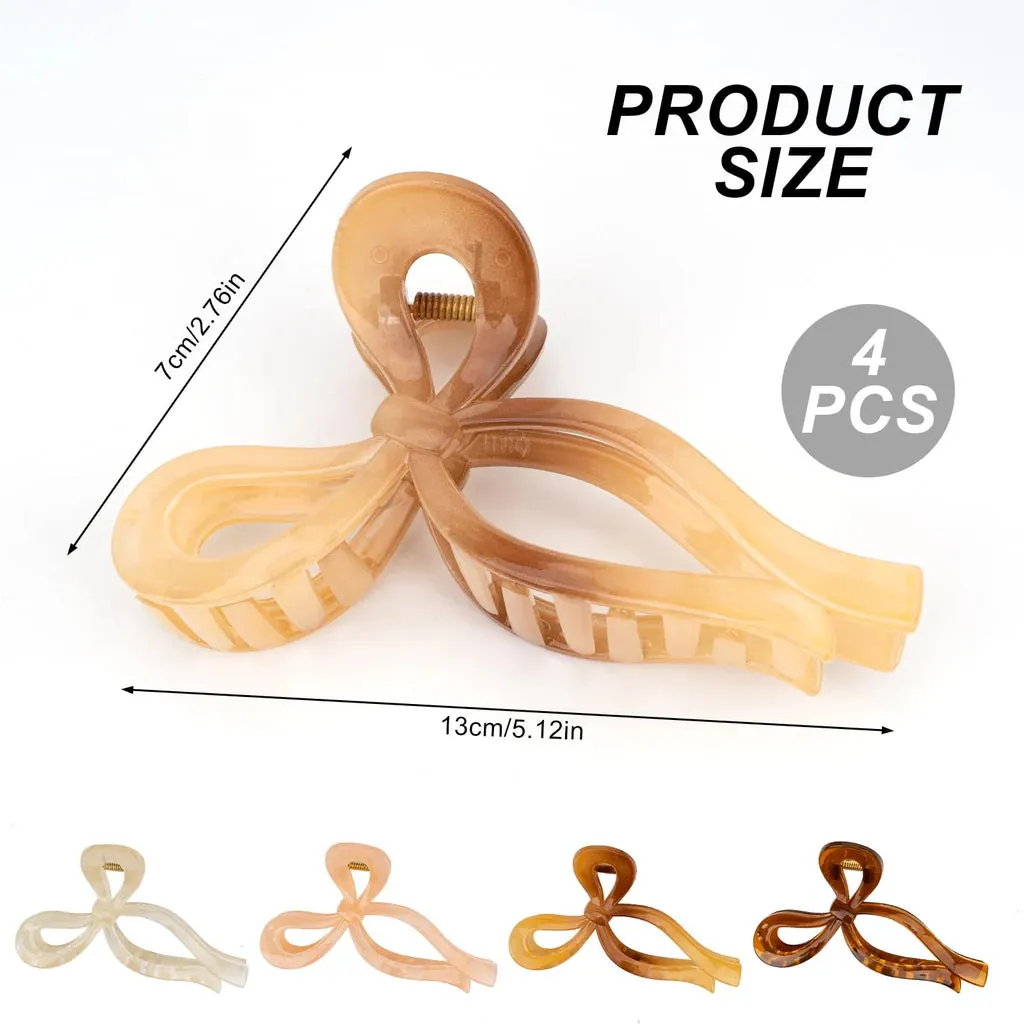 4 Pcs Large Hair Claw Clips