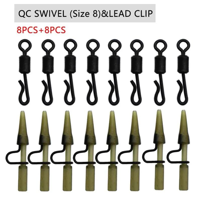 6 Pcs Carp Fishing Accessories Hair Rig Fishing Hook