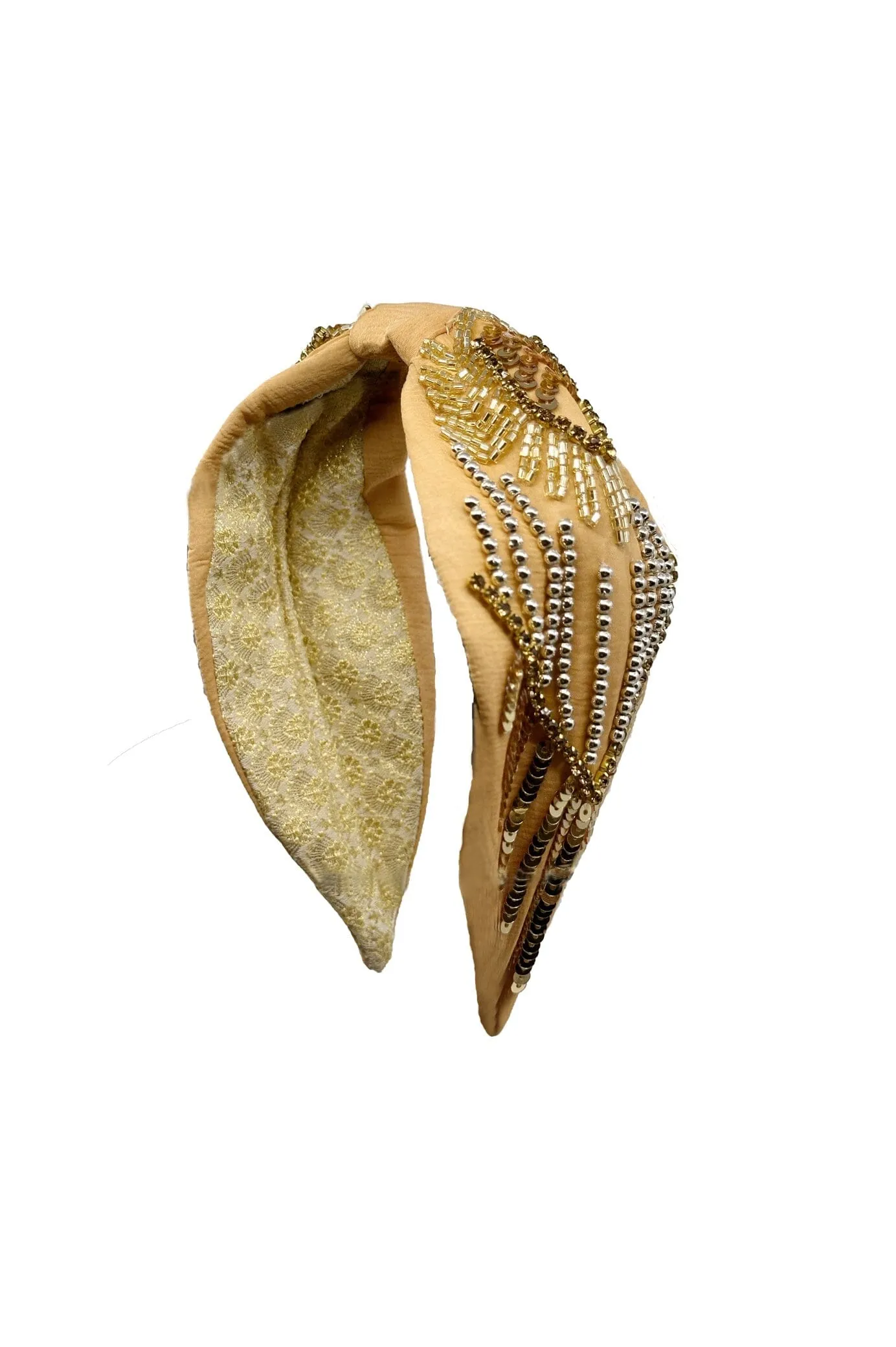 Abella Embellished Headband Gold
