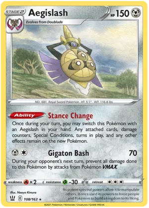 Aegislash (108/163) [Sword & Shield: Battle Styles]