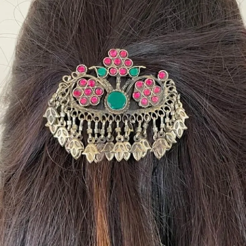 Afghan Floral Hair Clip, Hair Accessories