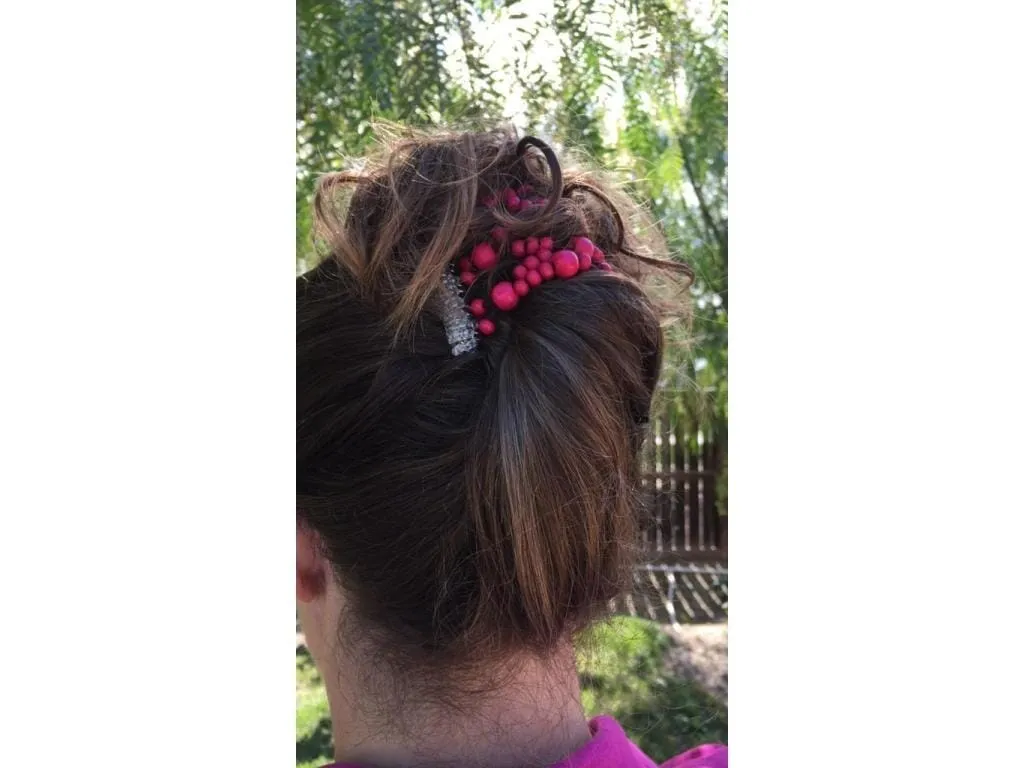 African Butterfly Wire Hair Clip - 7 Tong 516