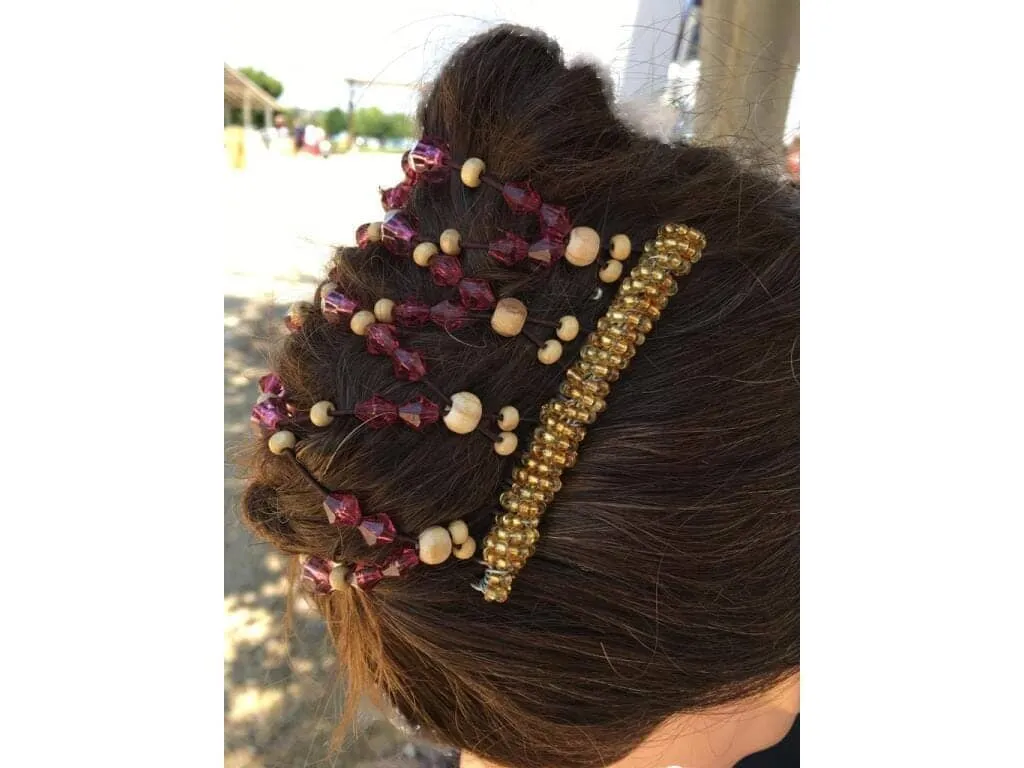 African Butterfly Wire Hair Clip  - 9 Tong 659
