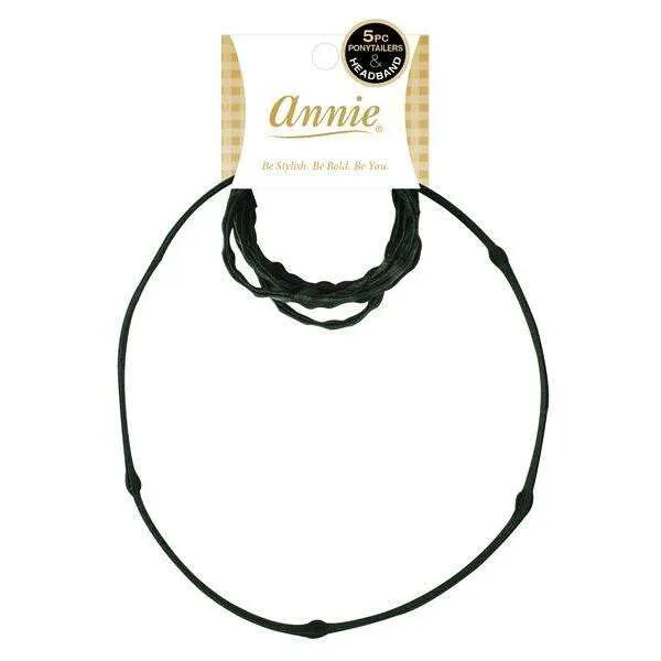 Annie Ponytailer 6ct Black