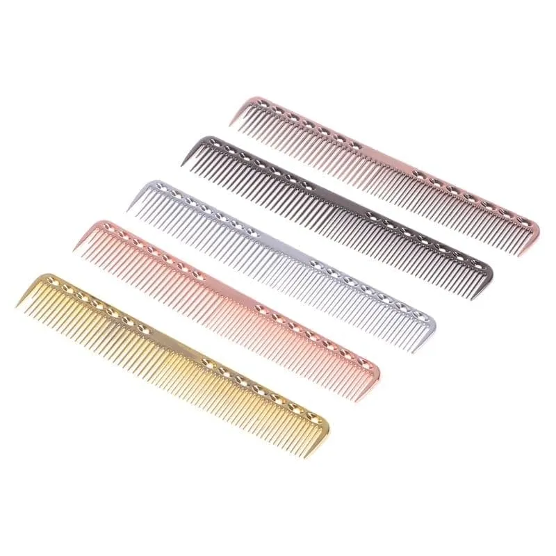 Assorted Metal Barber Combs Rose Gold