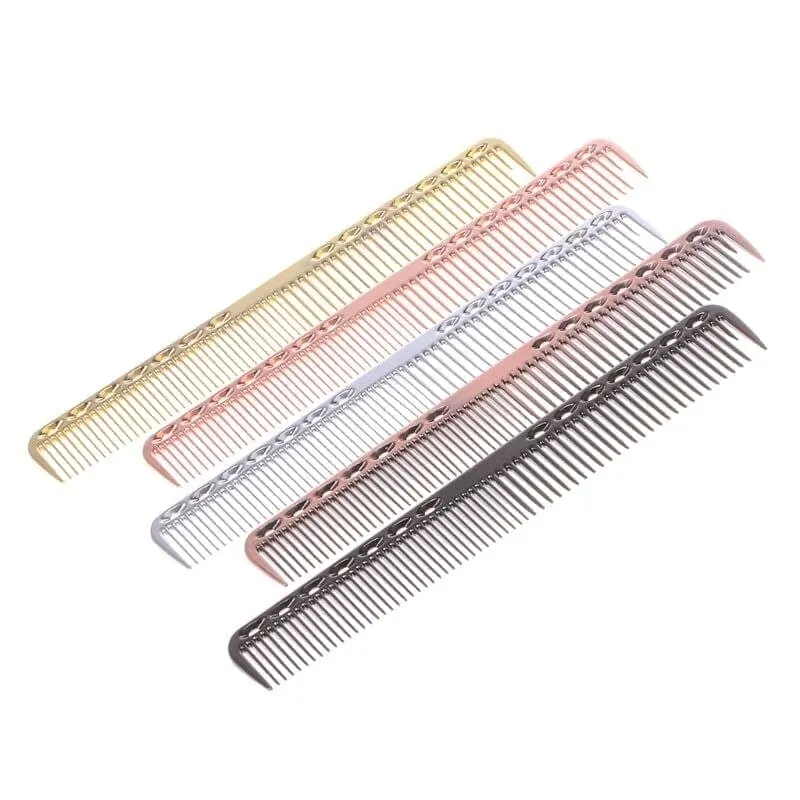 Assorted Metal Barber Combs Rose Gold