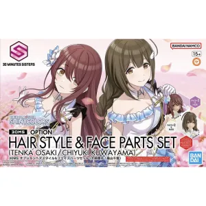 Bandai 5066312  Option Hair Style and Face Parts Set Tenka Osaki and Chiyuki Kuwayama 30MS
