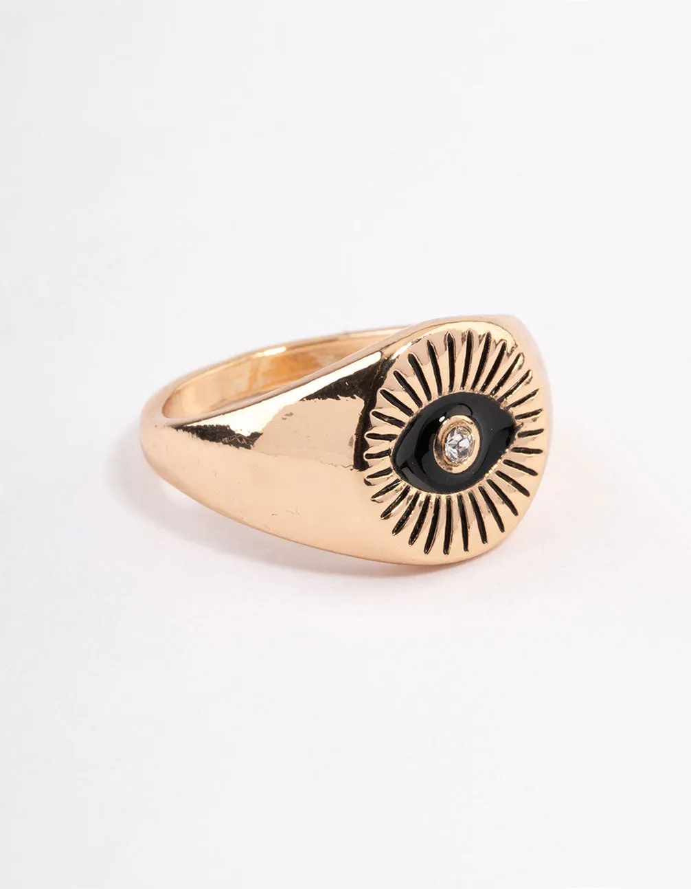 Black Gazing Eye Ring