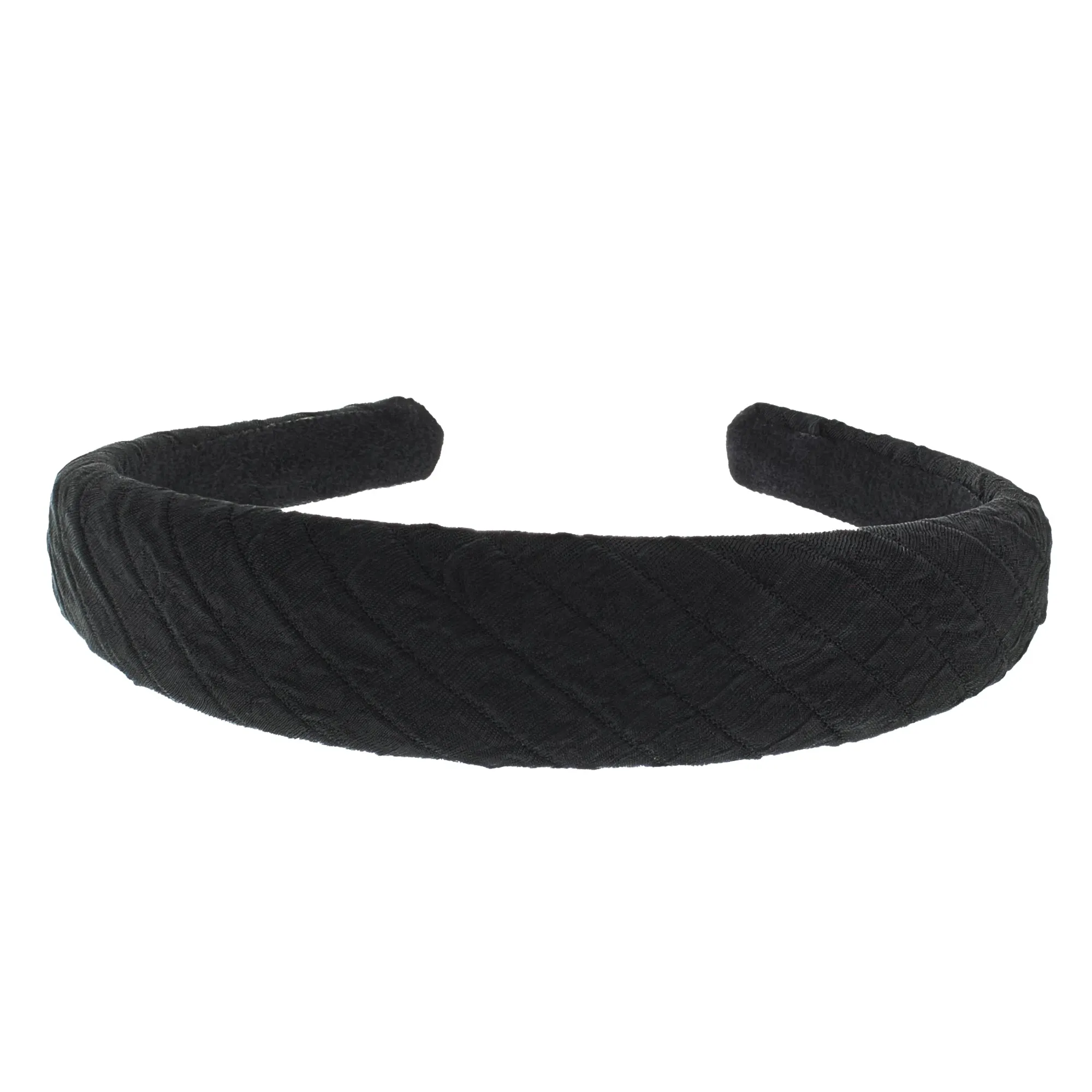 Black Ribbed Pattern Vintage Aliceband