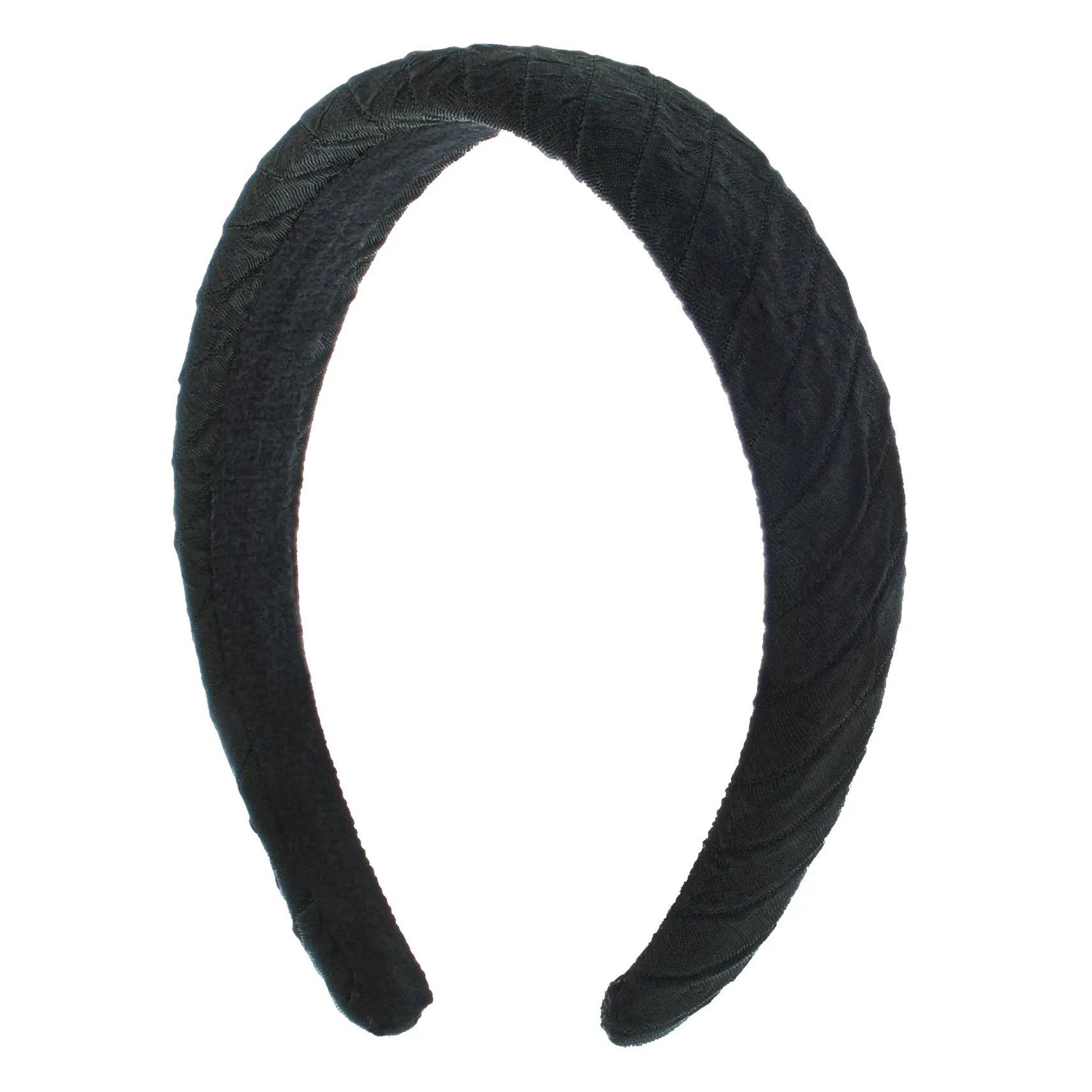 Black Ribbed Pattern Vintage Aliceband