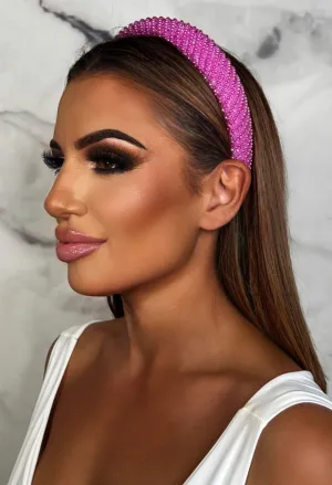 Bubblegum Burst Pink Pearl Headband
