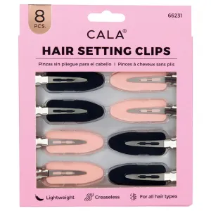 Cala Hair Setting Clips (Blk/Pnk)