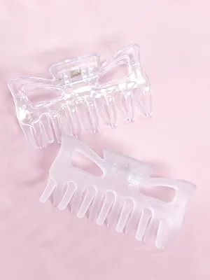 Carla - 3.5" Hair Claw Clips Set of 2
