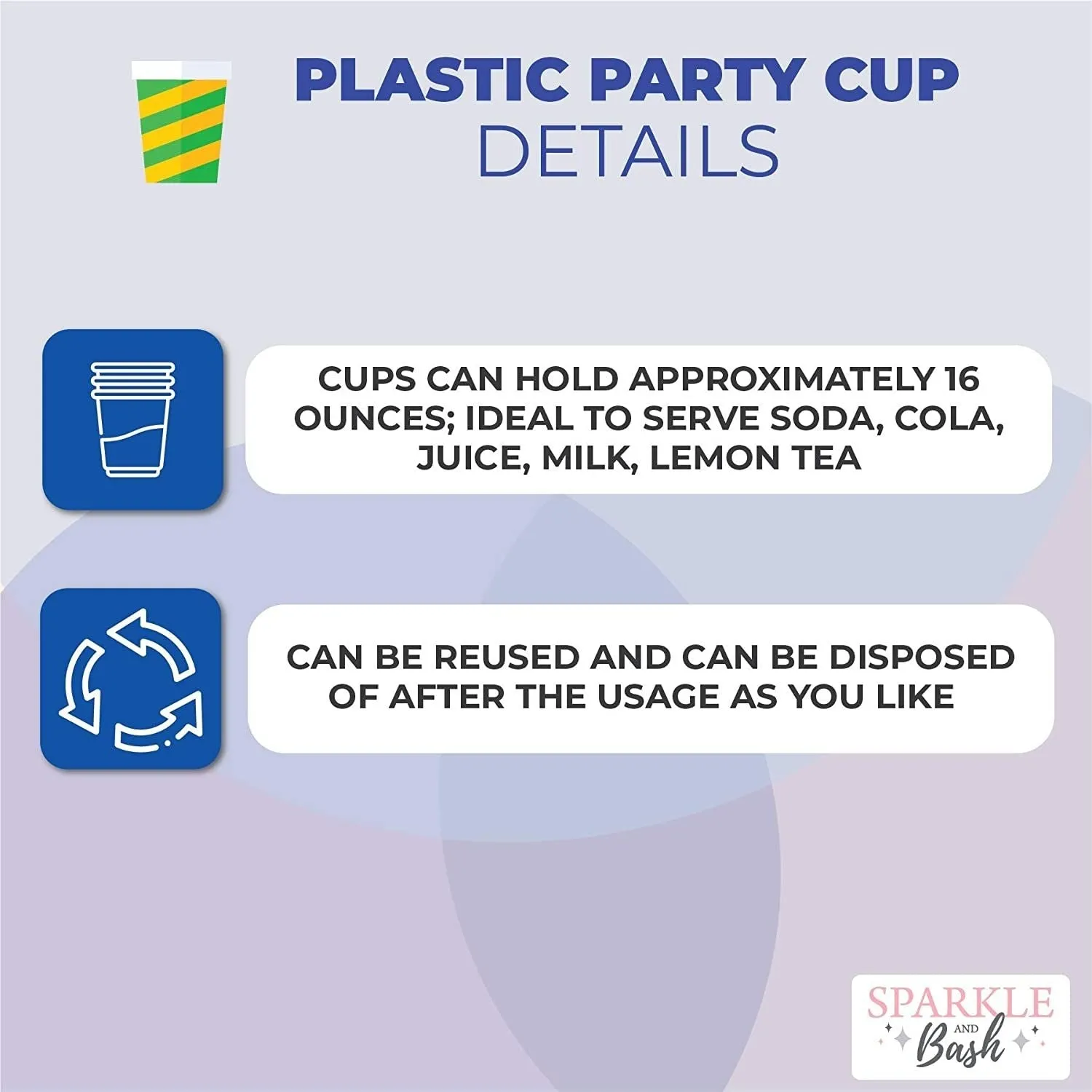 Coral Flower Plastic Tumbler Cups, Floral Party Decorations (16 oz, 16 Pack)