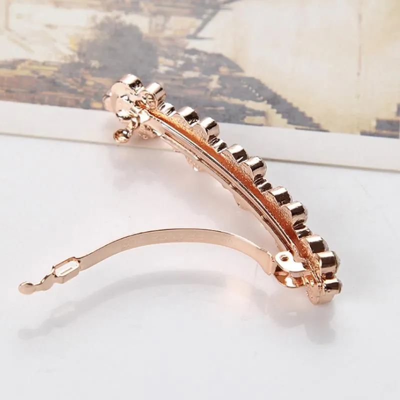 Crystal Pearl Hair Clip