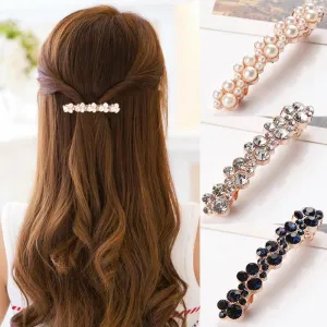 Crystal Pearl Hair Clip