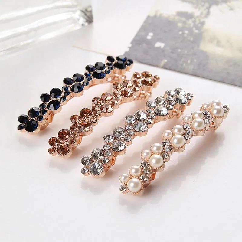 Crystal Pearl Hair Clip
