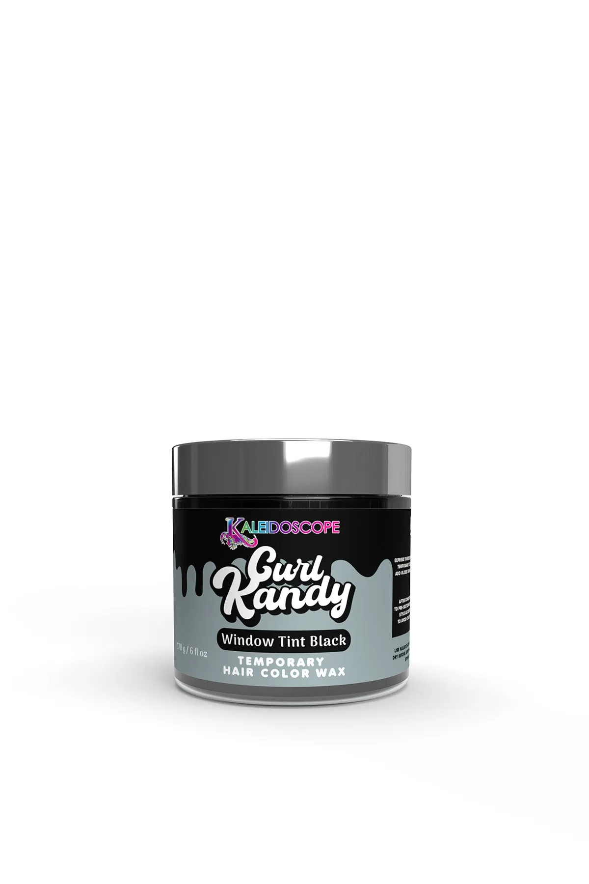 Curl Kandy Window Tint Black - Temporary Hair Color Wax 6oz