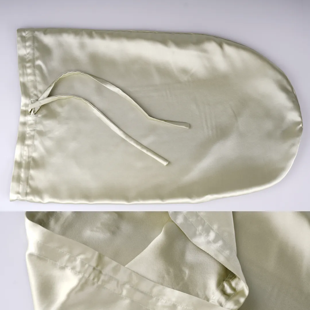 Custom Wholesale Drawstring Silk Bonnet Double Side