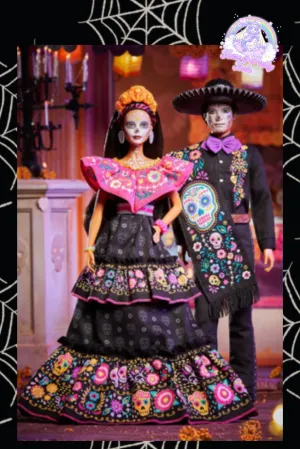 Dia De Muertos Halloween Barbie