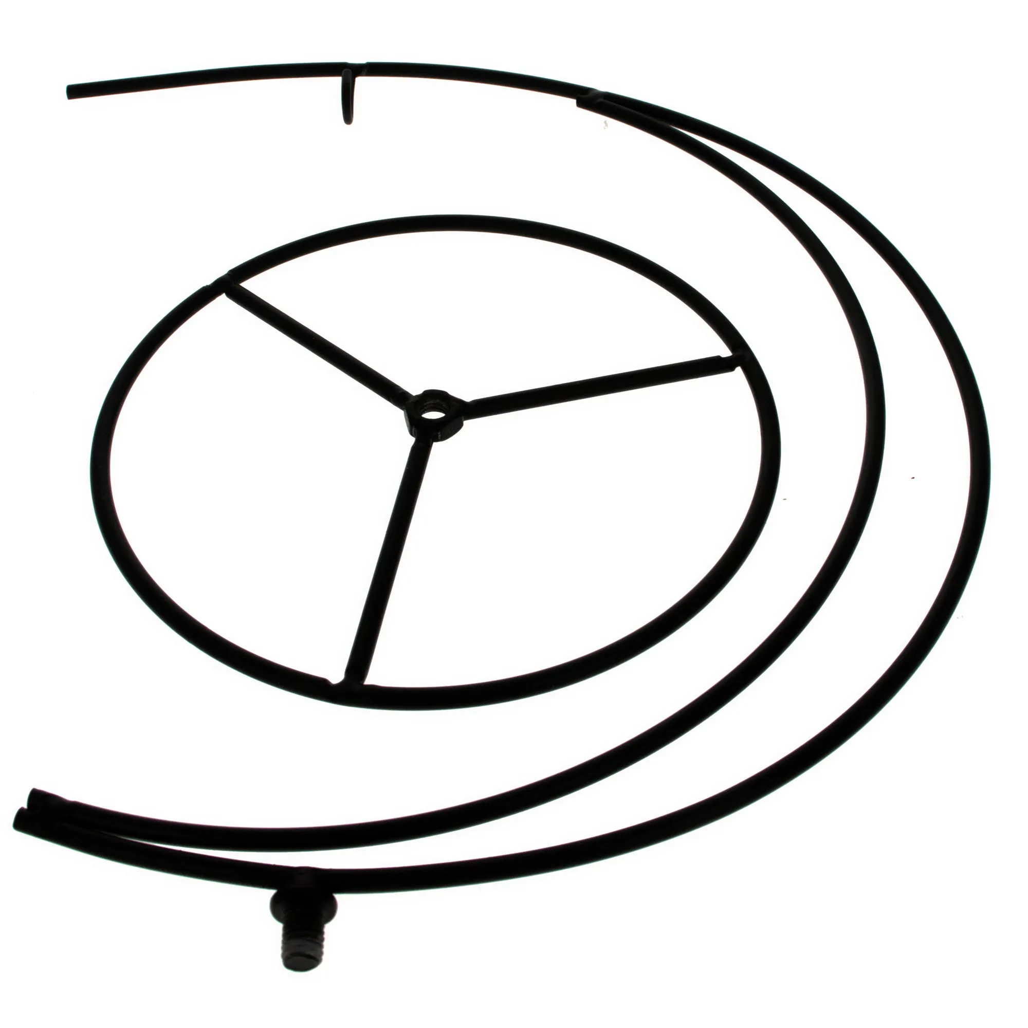 Elegant Moon-Inspired Black Iron Ornament Display Stand