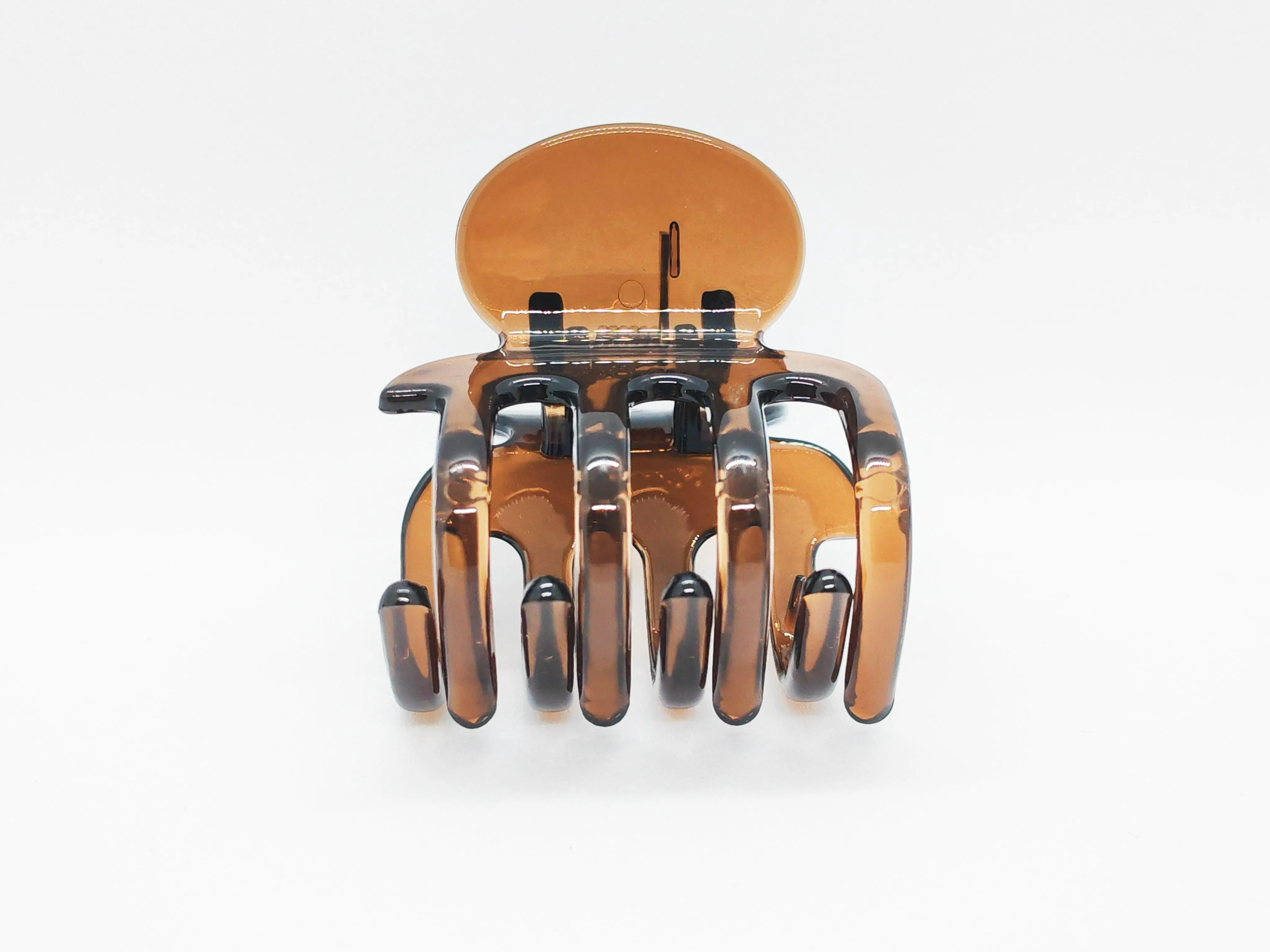 Elegant Transparent Mini Square Hair Claw Clip