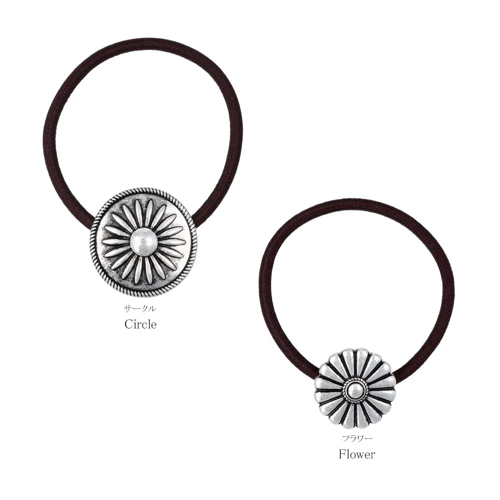 Flower Vintage Design Ponytail Holder