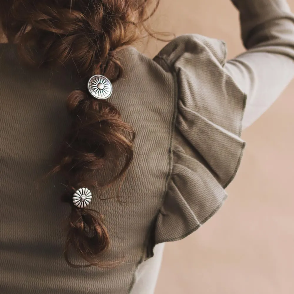 Flower Vintage Design Ponytail Holder