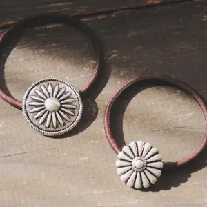 Flower Vintage Design Ponytail Holder