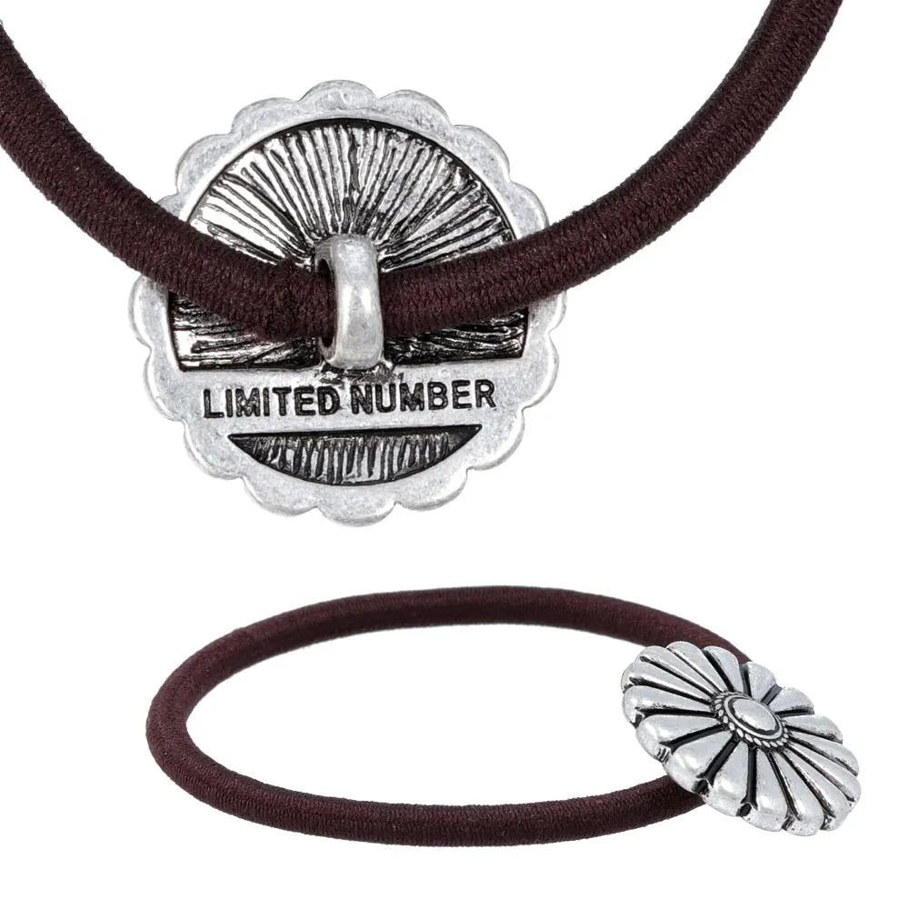 Flower Vintage Design Ponytail Holder