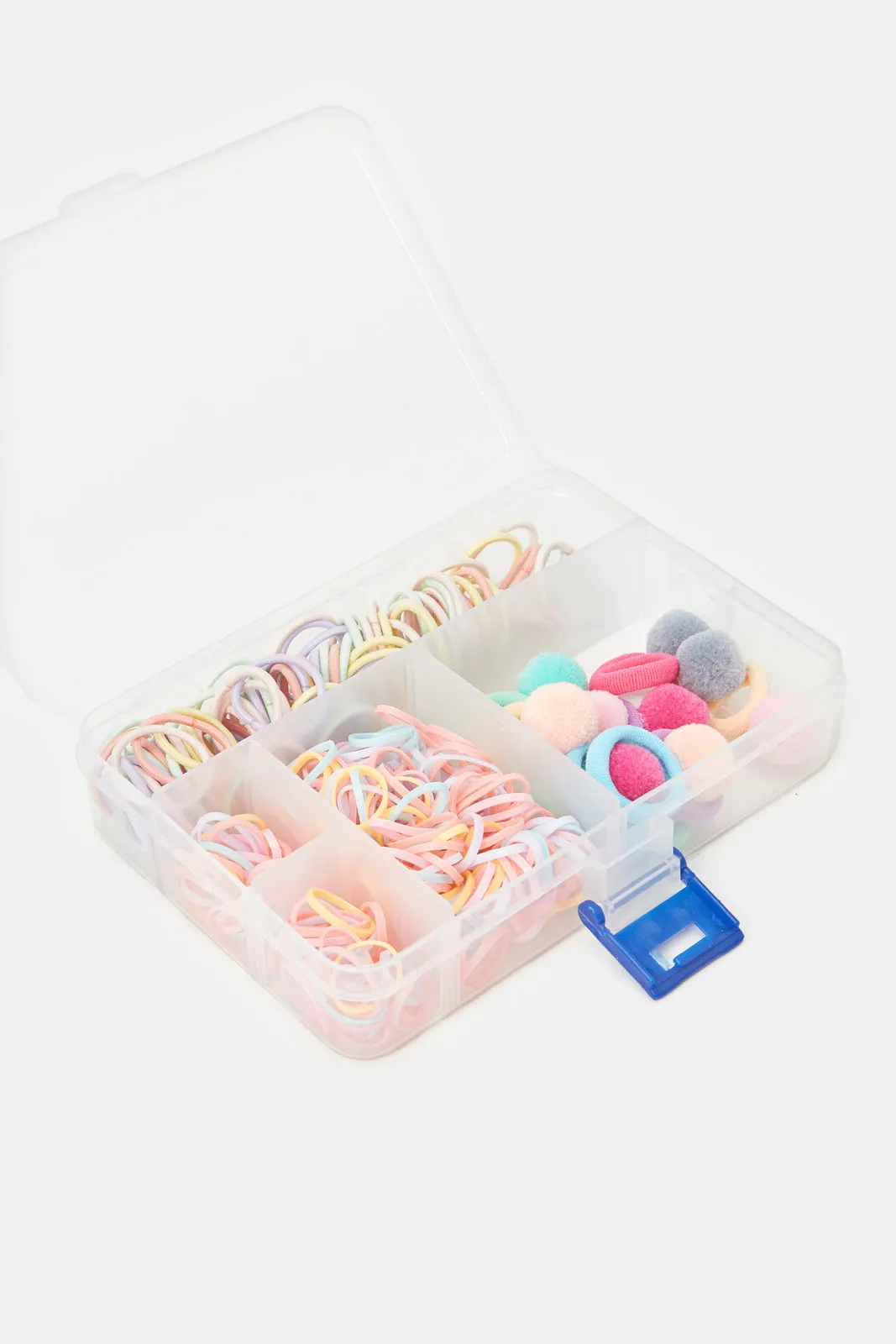 Girls Assorted Elastic Tie Set With Box