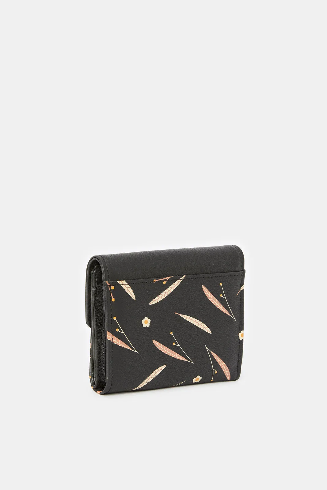 Girls Brown Printed Purse