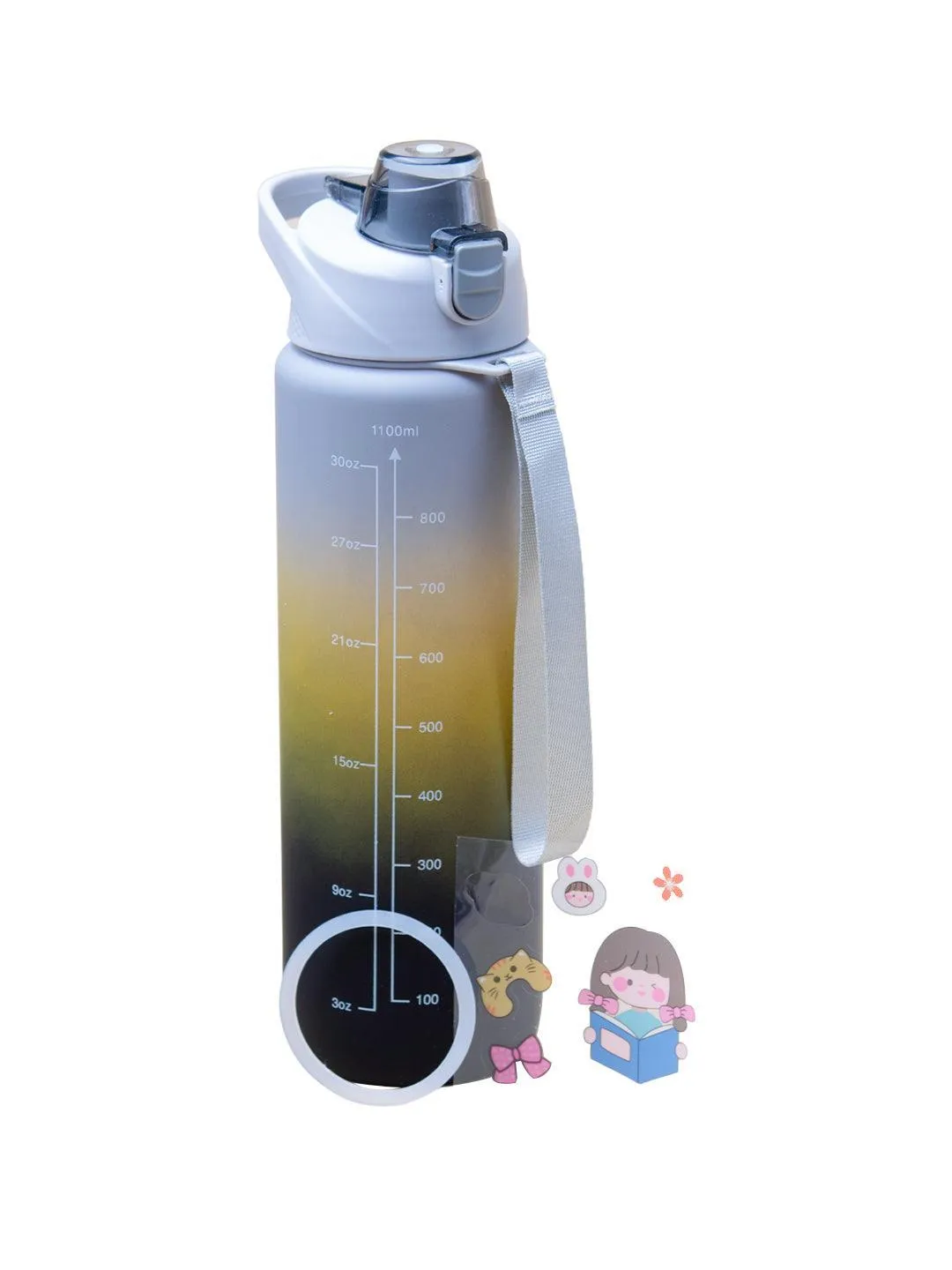 Gradiant Prints Plastic Water Storage Bottle 1100mL