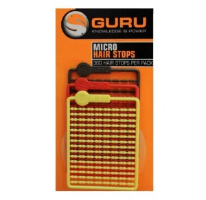 Guru Micro Hair Stops - Red, Brown, Yellow