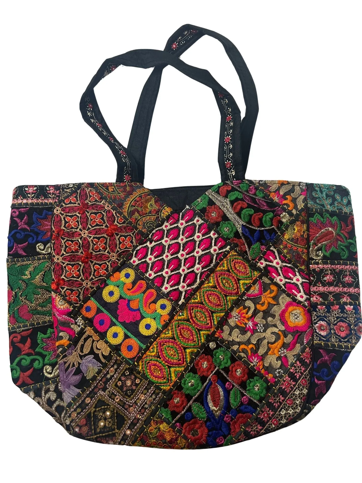 Handcrafted Colorful Embroidered Tote