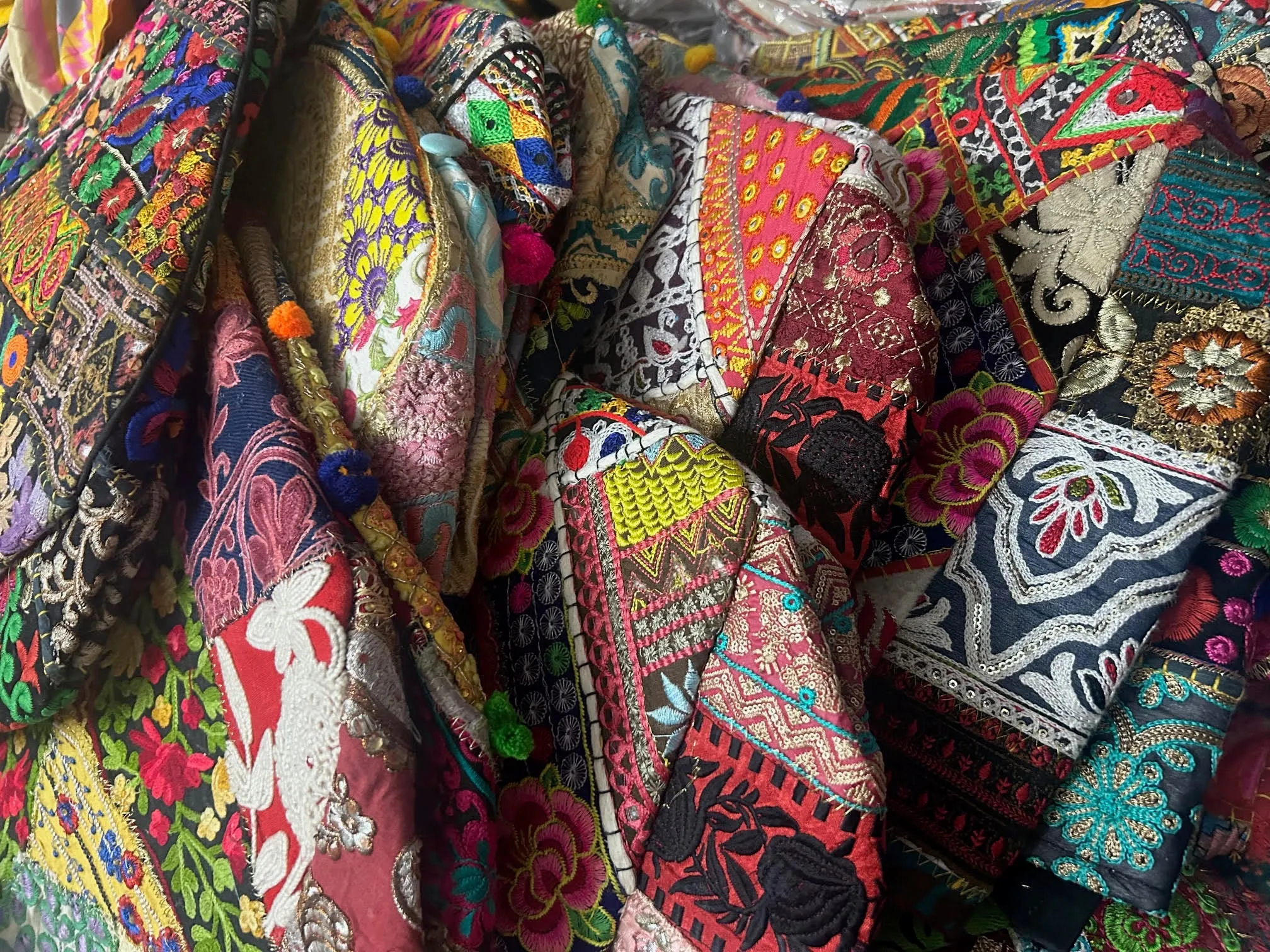 Handcrafted Colorful Embroidered Tote