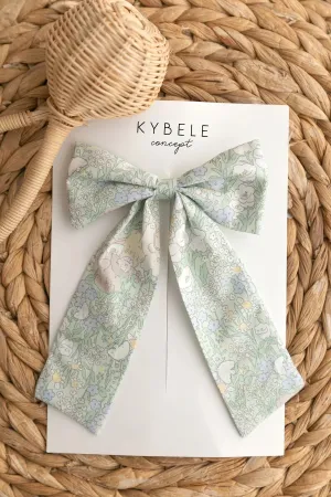 Handmade Mint Rabbits Sailor Bow Hair Clip