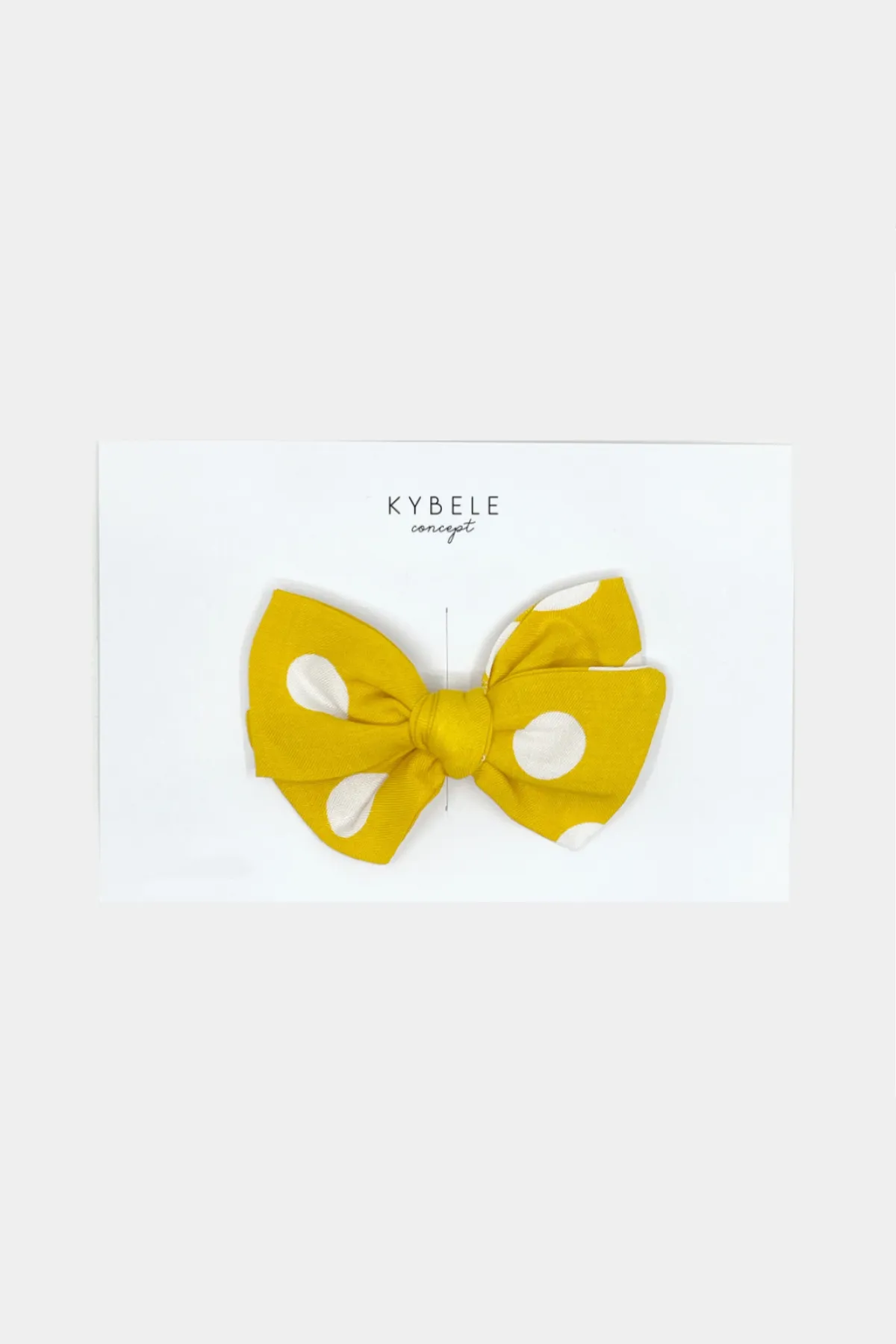 Handmade Yellow Polka Dots Hair Clip