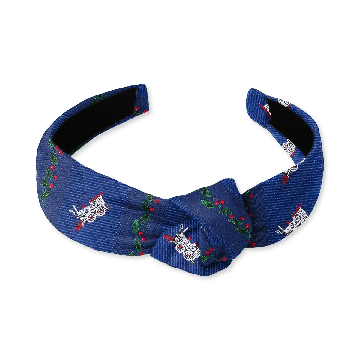 Holly Station Blue - Knotted Headband