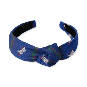 Holly Station Blue - Knotted Headband