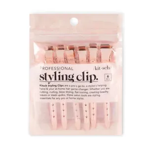 Kitsch Styling Hair Clips 6pc (Rose Gold)