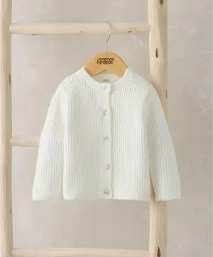Knitted Cardigan - White