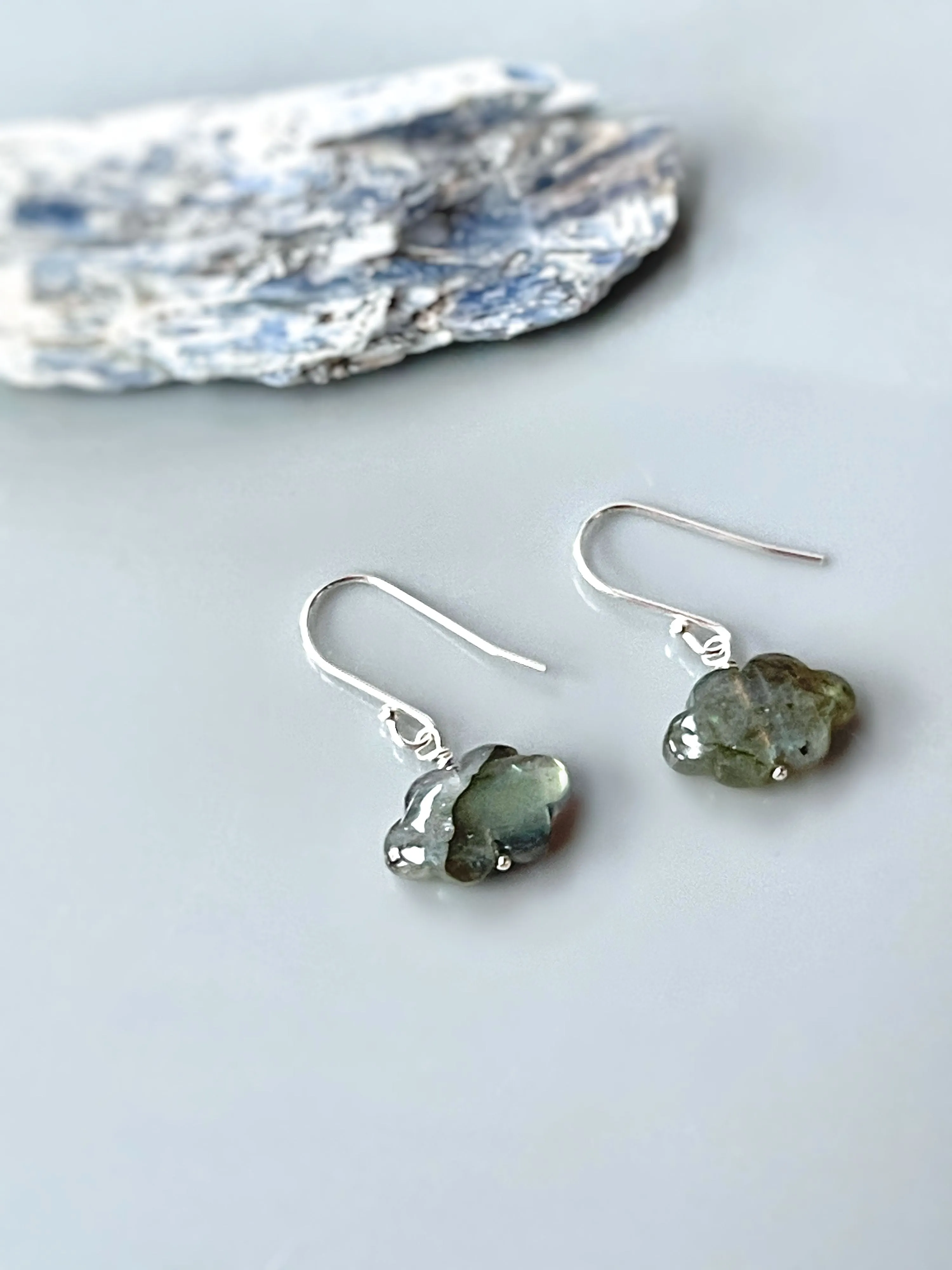 Labradorite Cloud Earrings